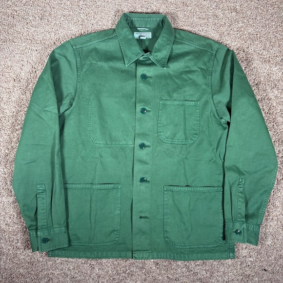 Wallace & Barnes Other - Wallace & Barnes Mens Green Cotton Twill Chore Jacket Size M 10234